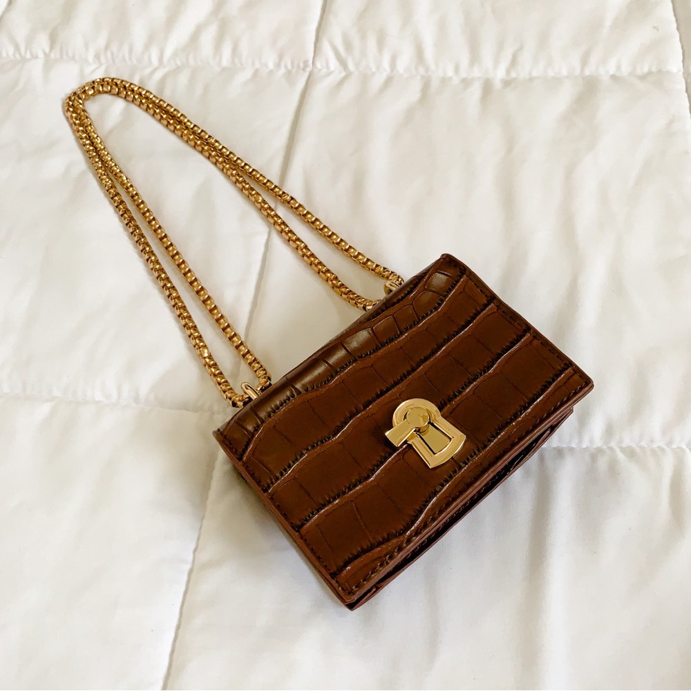 Francesca’s Mini Purse, Dark Caramel